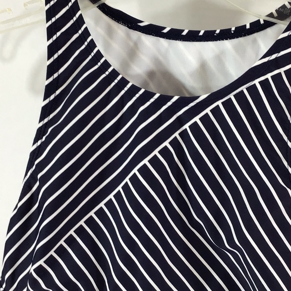 Athleta navy/white striped athletic top XS - Picture 7 of 8
